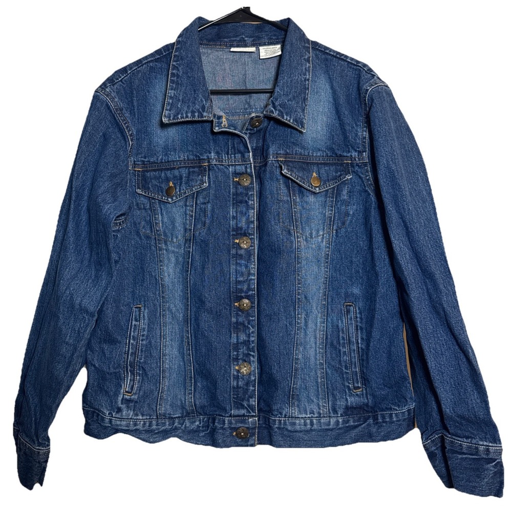 Envision‎ Avenue XL Blue Denim Jacket 100% Cotton – Made in India Trucker Style
